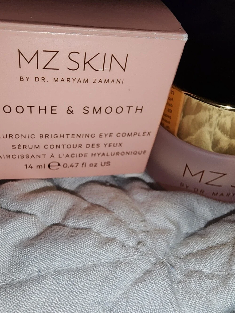 MZ Skin Soothe & Smooth Hyaluronic Brightening Eye Complex - Pink